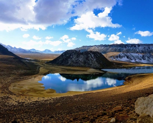 mountains with lakes - huaraz