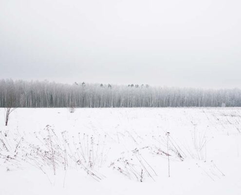 winter landscape - travelling made me a minimalist