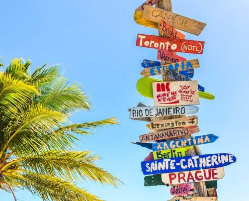 signposts - wanderlust