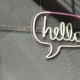 hello sign - good at speaking English