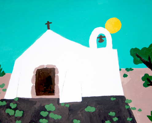 church illustration - Carrapateira church